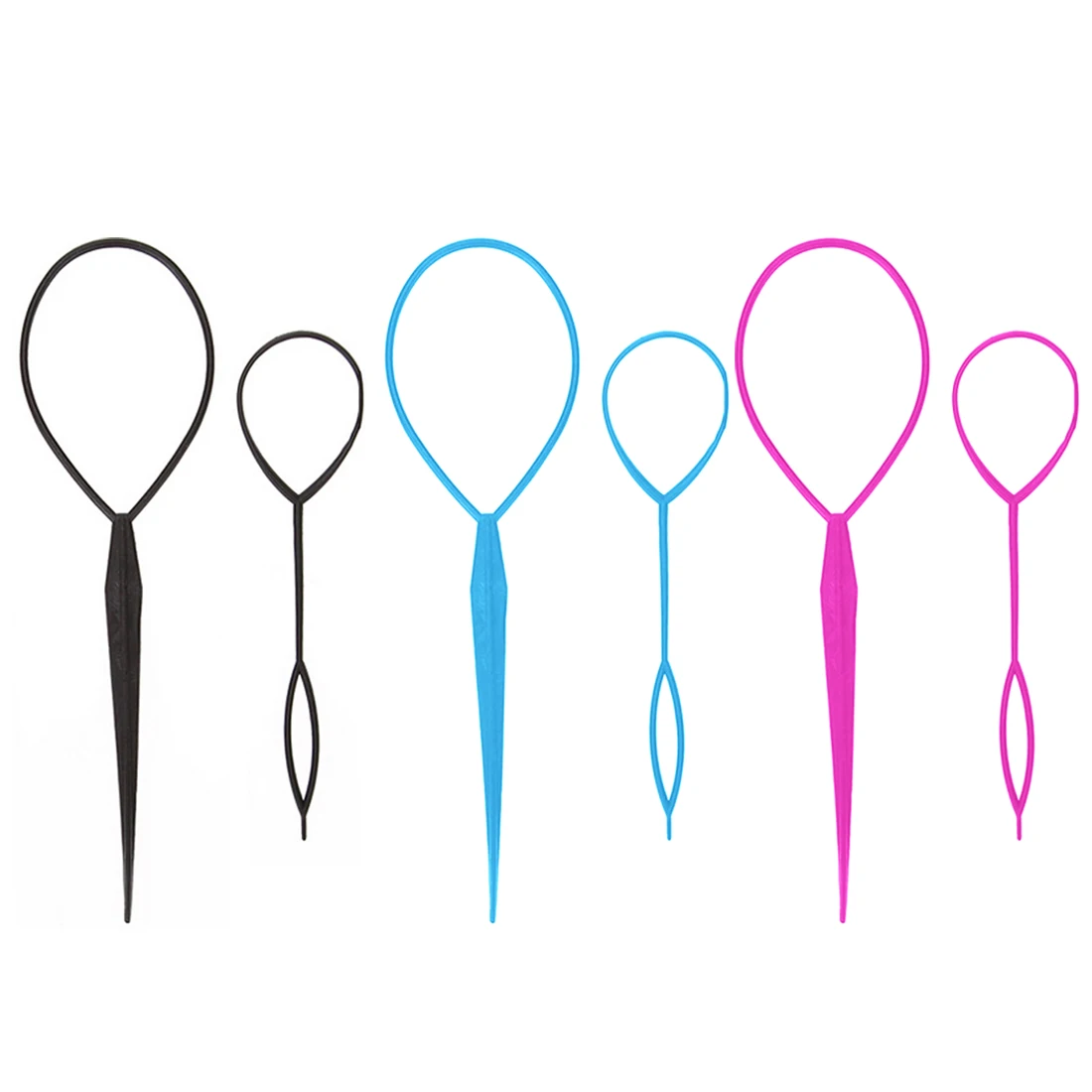 2pcs/set Pull Hair Needle Ponytail Hair Braider Creator Loop Styling Tail Clip Hair Braid Maker Styling Hairdressing DIY Tools 2pcs/set Pull Hair Needle Ponytail Hair Braider Creator Loop Styling Tail Clip Hair Braid Maker Styling Hairdressing DIY Tools