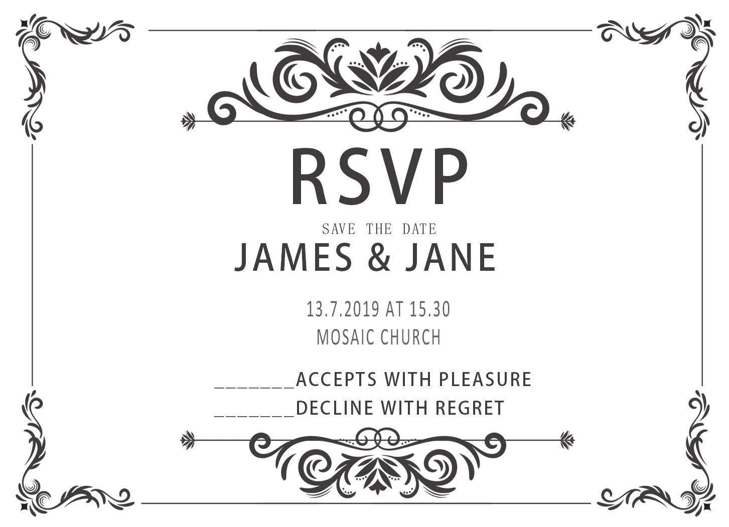 10pcs Design Blank Wedding Print Rsvp Cards Paper Party Invitations Birthday Small Attached Flower Card Paperbirthday Aliexpress Blank Wedding Print Rsvp Cards Paper