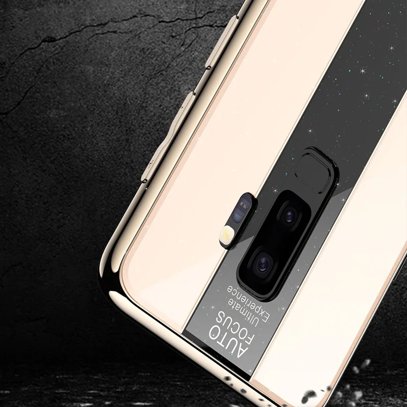 KaiNuEn Coque, чехол, чехол, для samsung Galaxy Note 9 Note8 8 Note9 роскошный блестящий чехол из закаленного стекла для задней панели телефона 360 чехол s