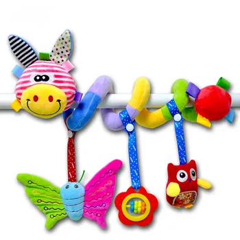 

Spiral Baby Toys For Christmas Gift Soft Infant Crib Bed Stroller Toy For Newborns Car Seat Hanging Educational Rattle Toy