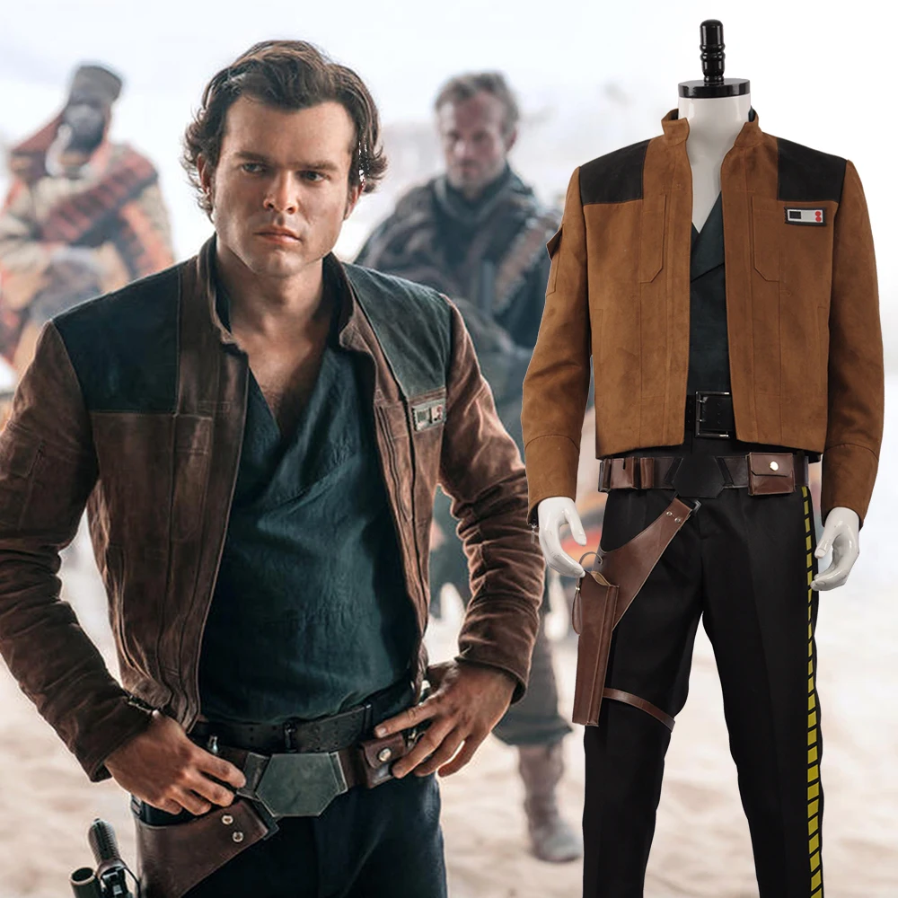 2018 New Movie Solo A Star Wars Story Cosplay Costume Men Han Solo