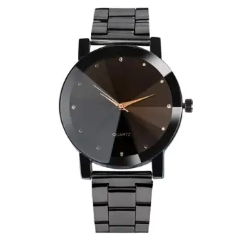 

2018 Hot Luxury Fashion Men Women Elegant Crystal Stainless Steel Analog Quartz Wrist Watch Bracelet Business Watch Wholesale