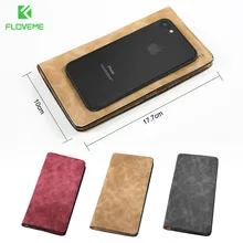 FLOVEME Телефон Чехлы Для iPhone 7 7 Plus 6 6 s Plus Samsung S8 S8 Плюс S7 S6 Край Роскошный PU Кожаный Бумажник Чехол Телефон Сумка
