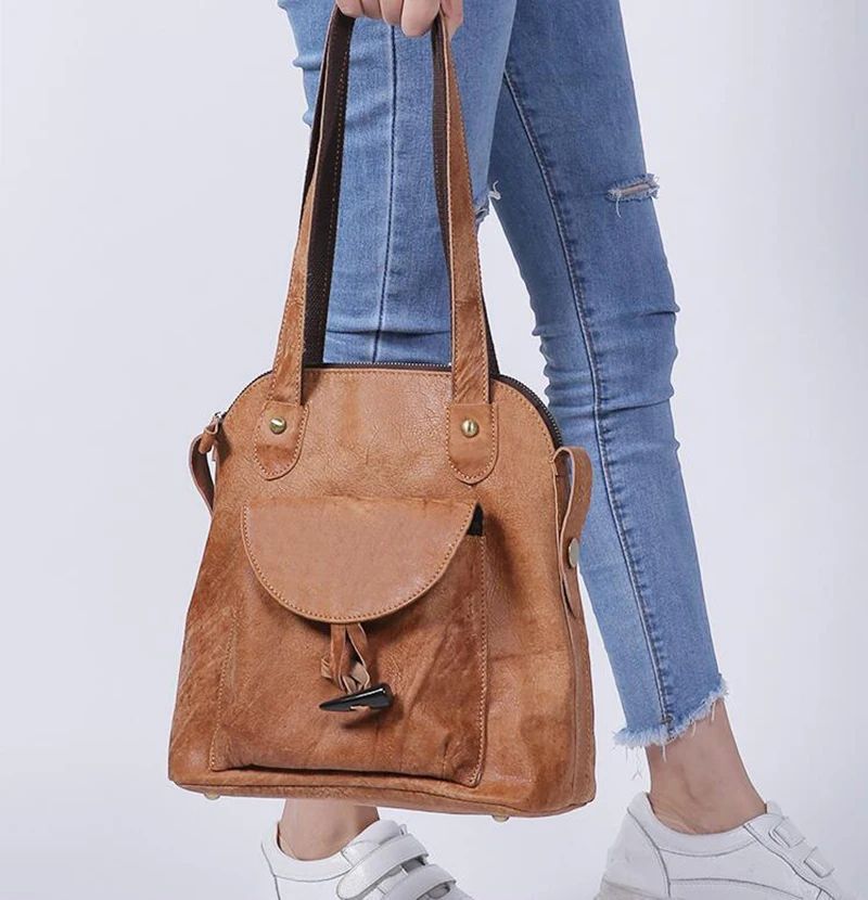 Женский рюкзак из натуральной кожи, школьная сумка для девочек, высокое качество, модные корейские рюкзаки, Студенческая сумка для книг, многофункциональный рюкзак