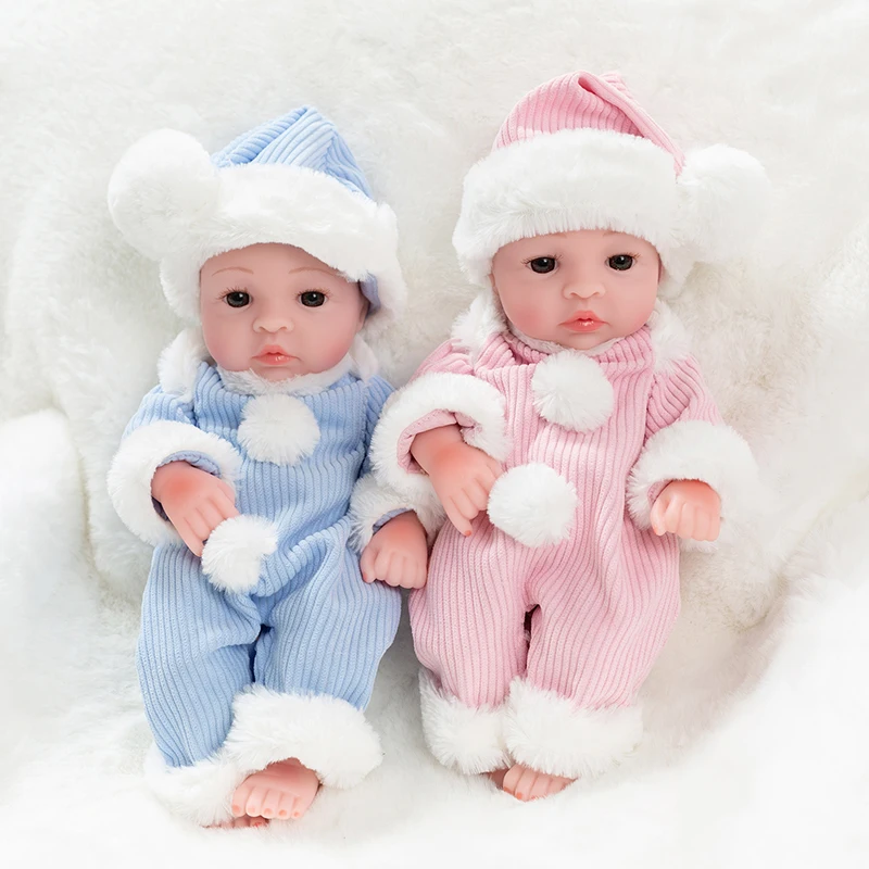 Reborn Baby Doll 10 дюймов полный винил реалистичные детские развивающие красивые игрушки для ванной дети Playmate милый Bebe Reborn