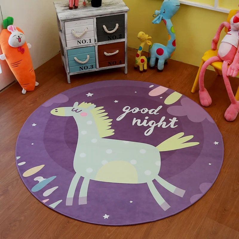 Детский Блестящий игровой коврик пазл 160 см 63 ''детская комната мультфильм