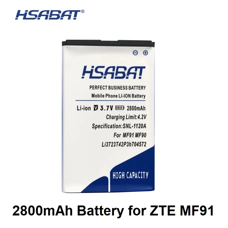 

HSABAT 2800mAh Li3723T42P3h704572 Battery for ZTE MF91 MF90