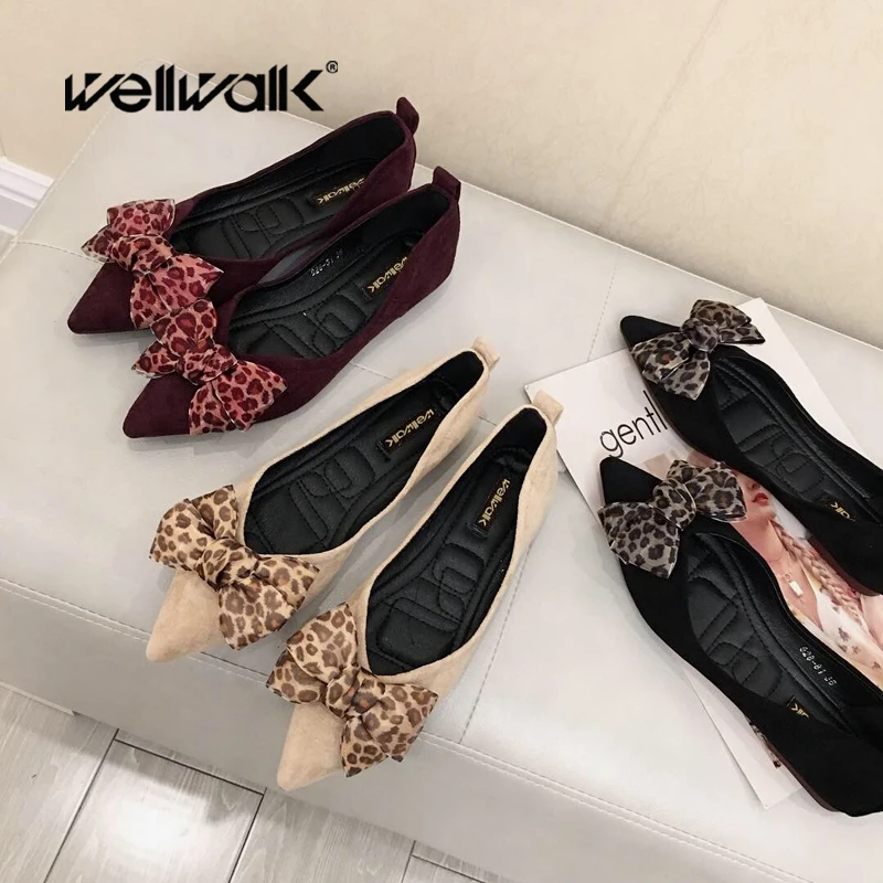 

Wellwalk Ballet Flats Women Shoes Fashion Bow-Knot Comfortable Shoes Korea Style Ballerina Flats Shoes Women Loafers Spring