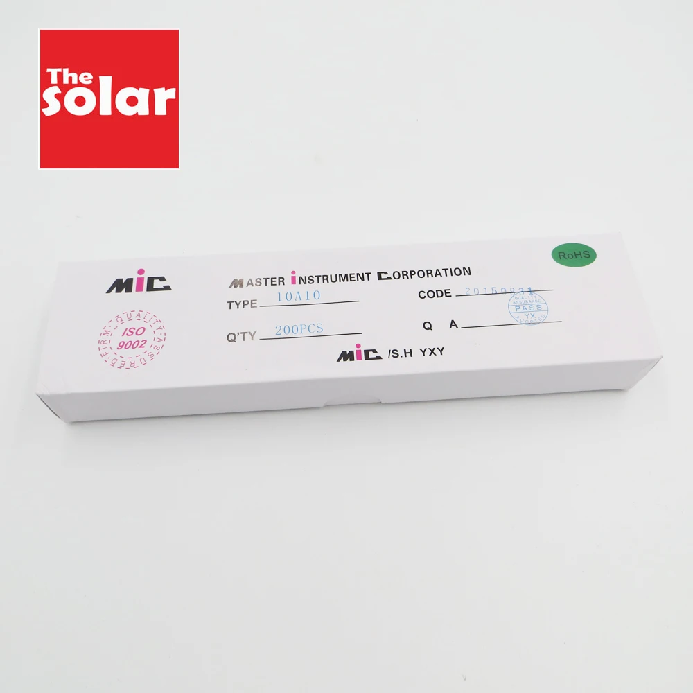Диод 10A10 10 200 шт. диоды А 1000 В диоды-барьеры Шоттки выпрямитель для солнечных
