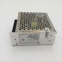 MS-75-5 MS-75-12 MS-75-24 MS-75-15 75 w 5 v 12 v 15 v 24 v переключатель источника питания блок мини размер din Светодиодный источник питания ac dc преобразователь