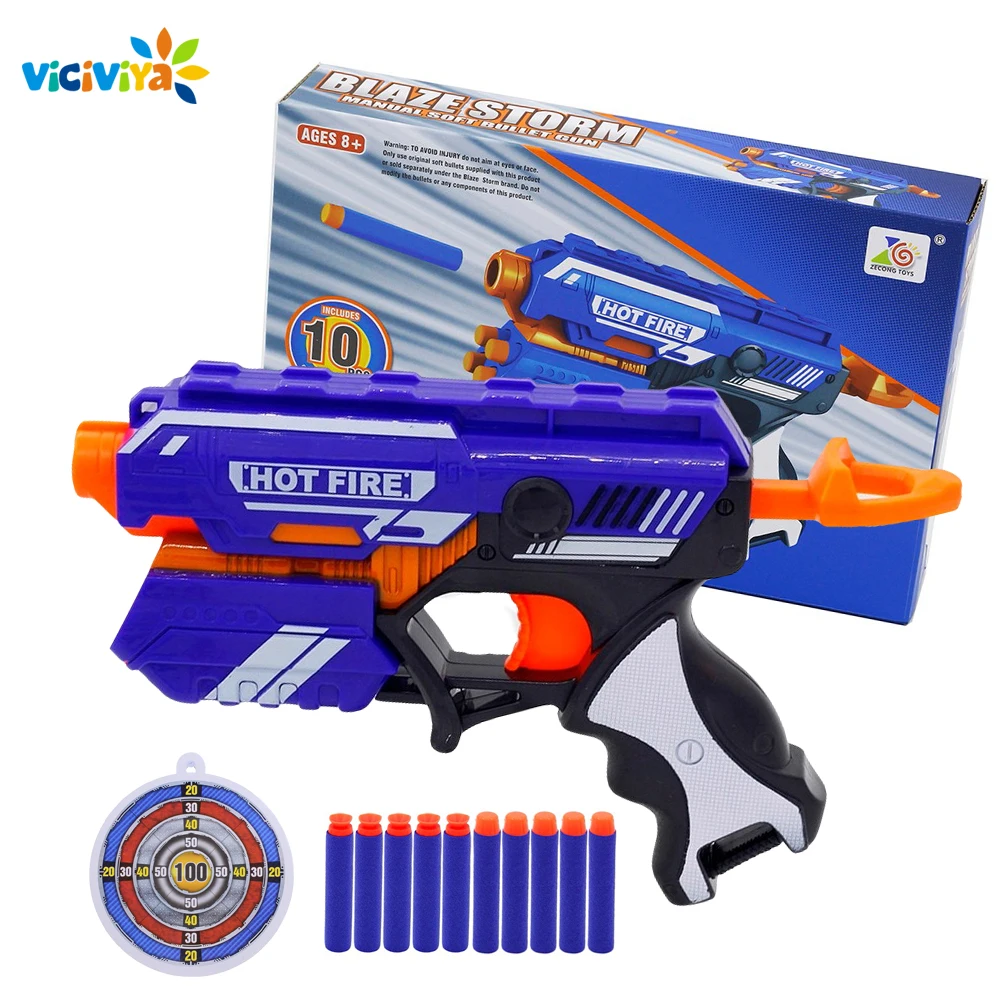 

2019 Hand Soft Bullet Toy Gun For Kids Dart Suit for Nerf Darts Suit for Nerf Gun Bullet Guns Sniper Rifle with Target Bullets