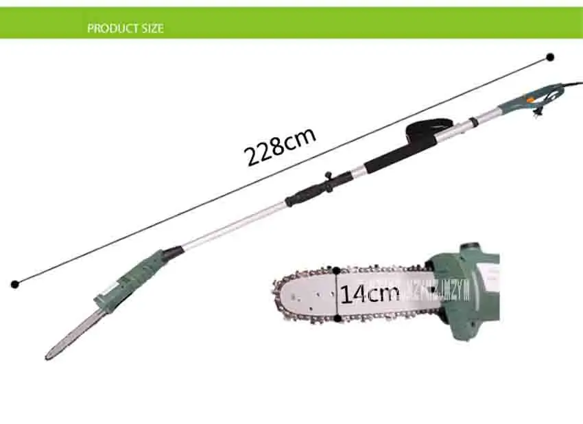 Высококачественная Электрическая цепная пила высокой высоты, телескопические секаторы, ножницы для фруктовых деревьев, бензопила 600 Вт 220 В/50 Гц 10 м/с