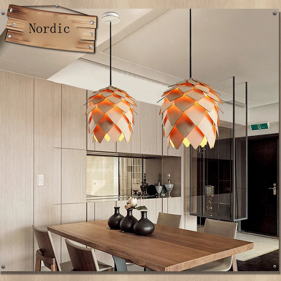 

led e27 Nordic Wooden Designer LED Lamp LED Light Pendant Lights Pendant Lamp pendant light For Dinning Room Foyer