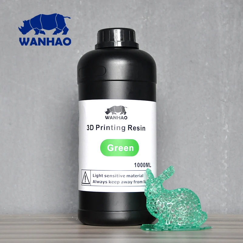 

Wanhao UV 405nm photopolymer resin for DLP 3D Printer, 1000ml/Bottle
