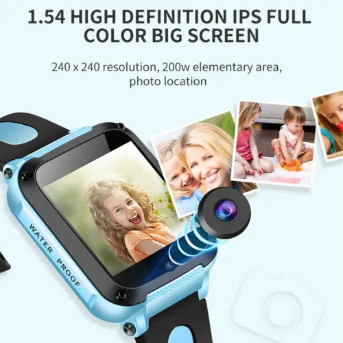 Kid Boy Girl GPS Smart Watch Waterproof Camera Wristband SOS Anti-lost Bracelet Children SIM Watch Phone Baby Lovely Watch