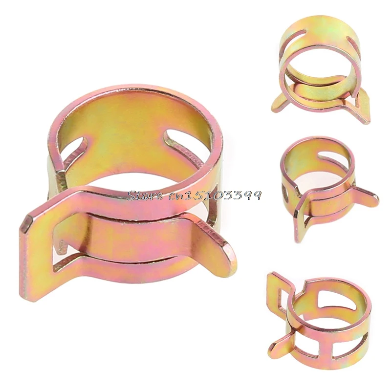 

100Pcs 10 Size Fuel Spring Clip 6-15mm Vacuum Silicon Hose Clamp -B119