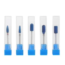 5 шт. Вольфрамовая сталь заусенцы сверло для ногтей сменная Шлифовальная головка для ногтей сверла для электрического маникюра полировальная машина