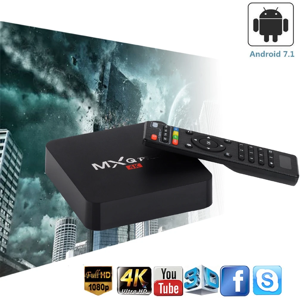 

Android TV Box MXQ PRO RK3229 4k 2GB 16GB Smart Box IPTV Android 7.1 4K HD 3D 2.4G WiFi PK H96 MAX X96 Android Box