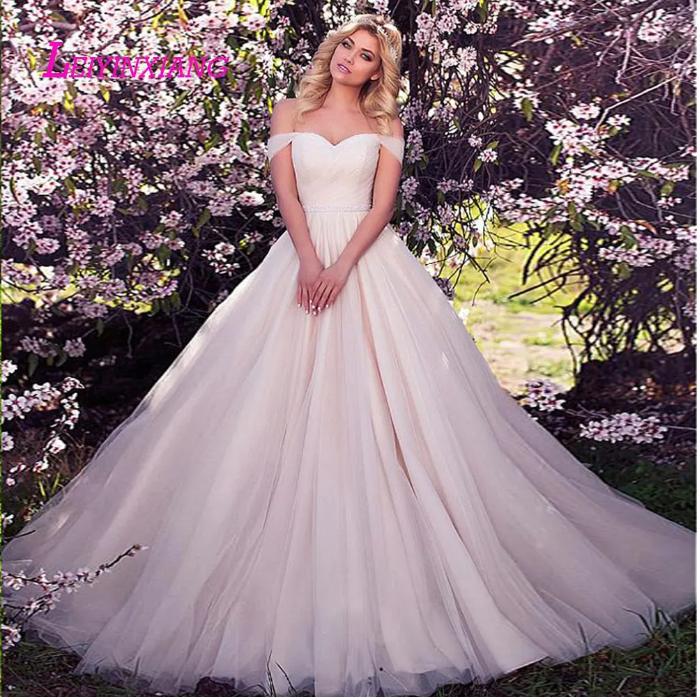 

leiyinxiang 2019 Bride Dress Wedding Dress Vestido De Noiva Backless Natural Sexy Ball Gown Luxury Sweetheart Elegant Lace Up