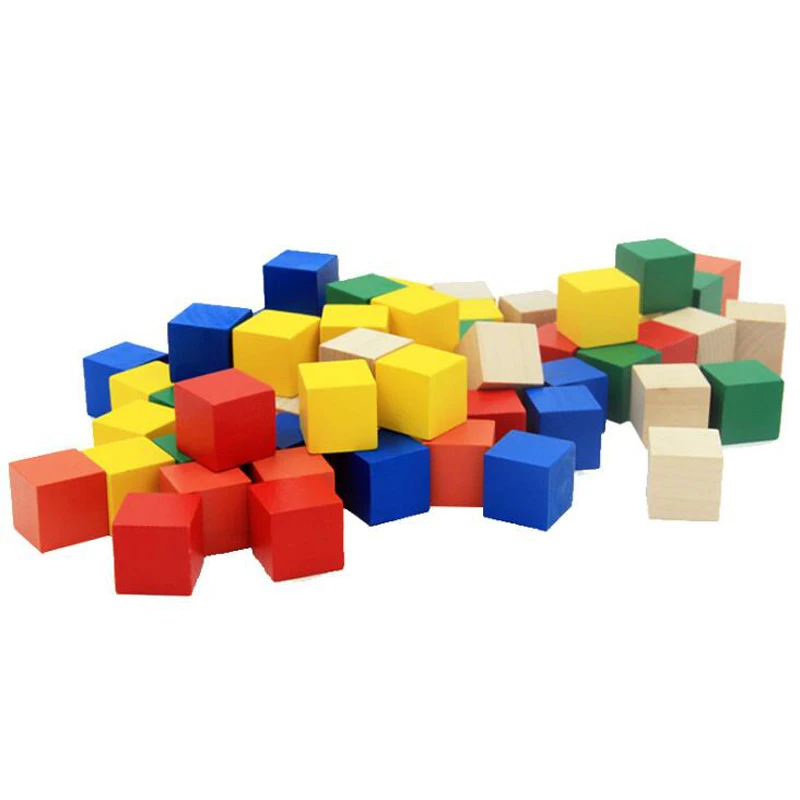 100 pcs/set Wooden Cubic Brick Game 2cm Cubes DIY color Blocks Set Toys Wooden Educational Toys For Baby Children 100 pcs/set Wooden Cubic Brick Game 2cm Cubes DIY color Blocks Set Toys Wooden Educational Toys For Baby Children