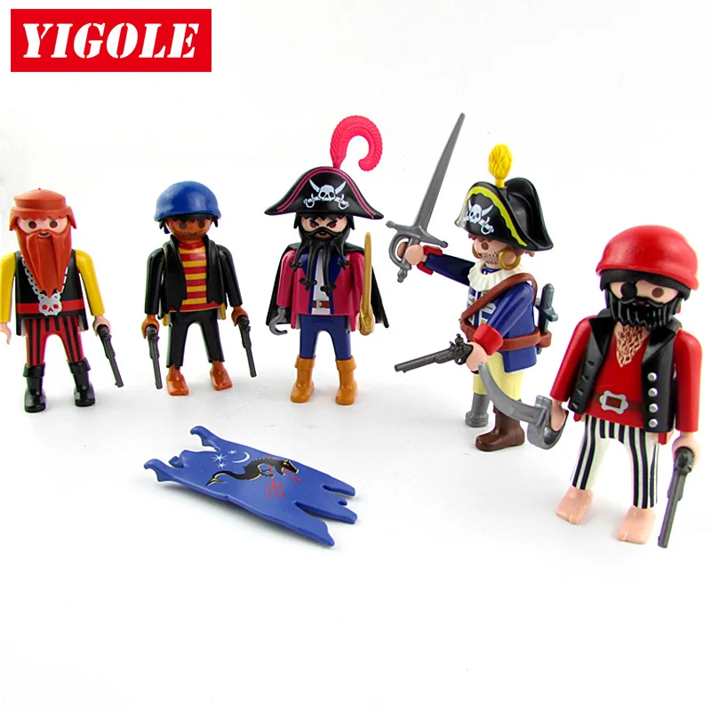 Original Playmobil Figure Pirate Kapitän Action figuren Kinder Beste