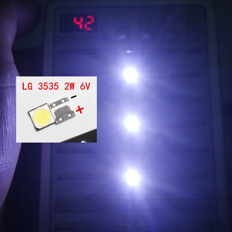LG 200 шт. Innotek светодиодный ная подсветка 2 Вт 6 в 3535 холодный белый ЖК Подсветка для
