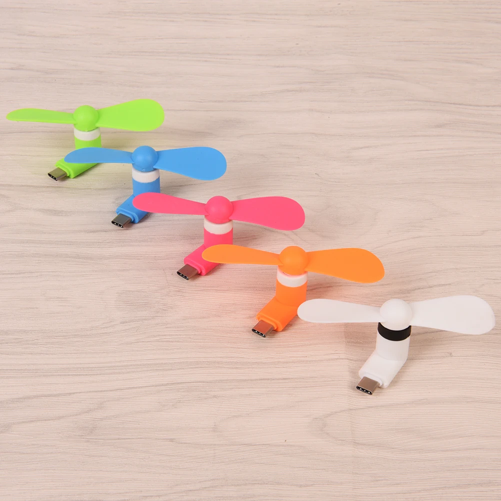Tipe C Fleksibel Mini Kipas Pendingin Cooler Tester Telepon Kipas Tangan untuk Samsung Xiaomi Android Ponsel Kipas Angin Micro USB