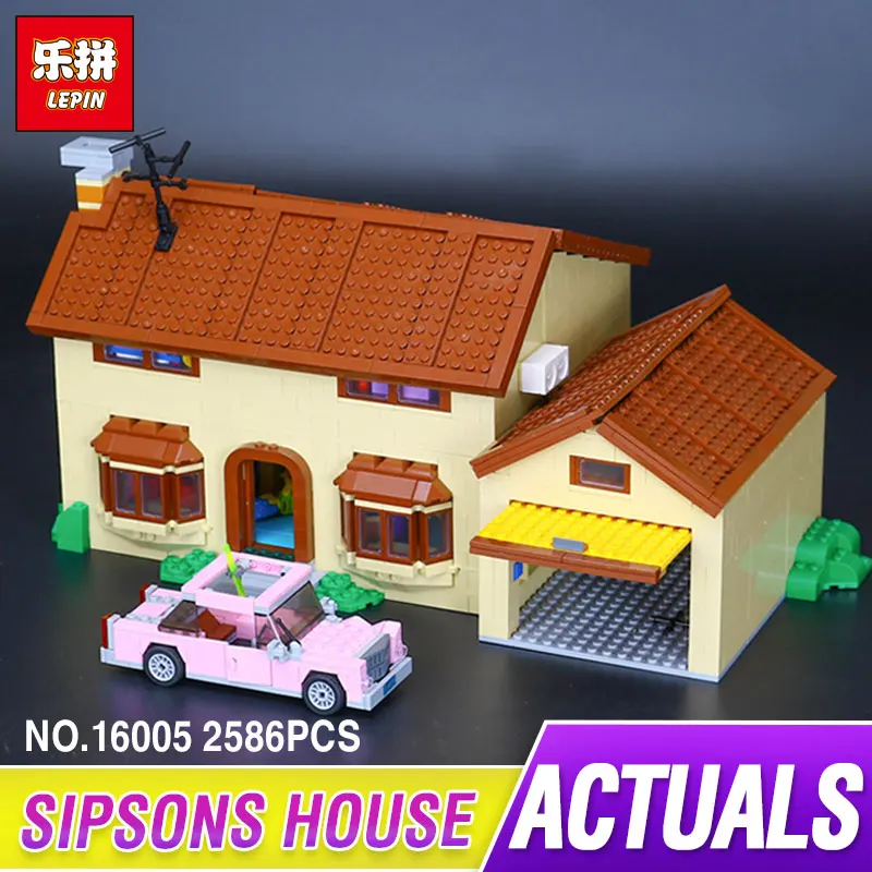 

New 2586Pcs Lepin 16005 Simpson's family Kwik-E-Mart Set Building Blocks Bricks Toys 71006 for children birthday gift in stock
