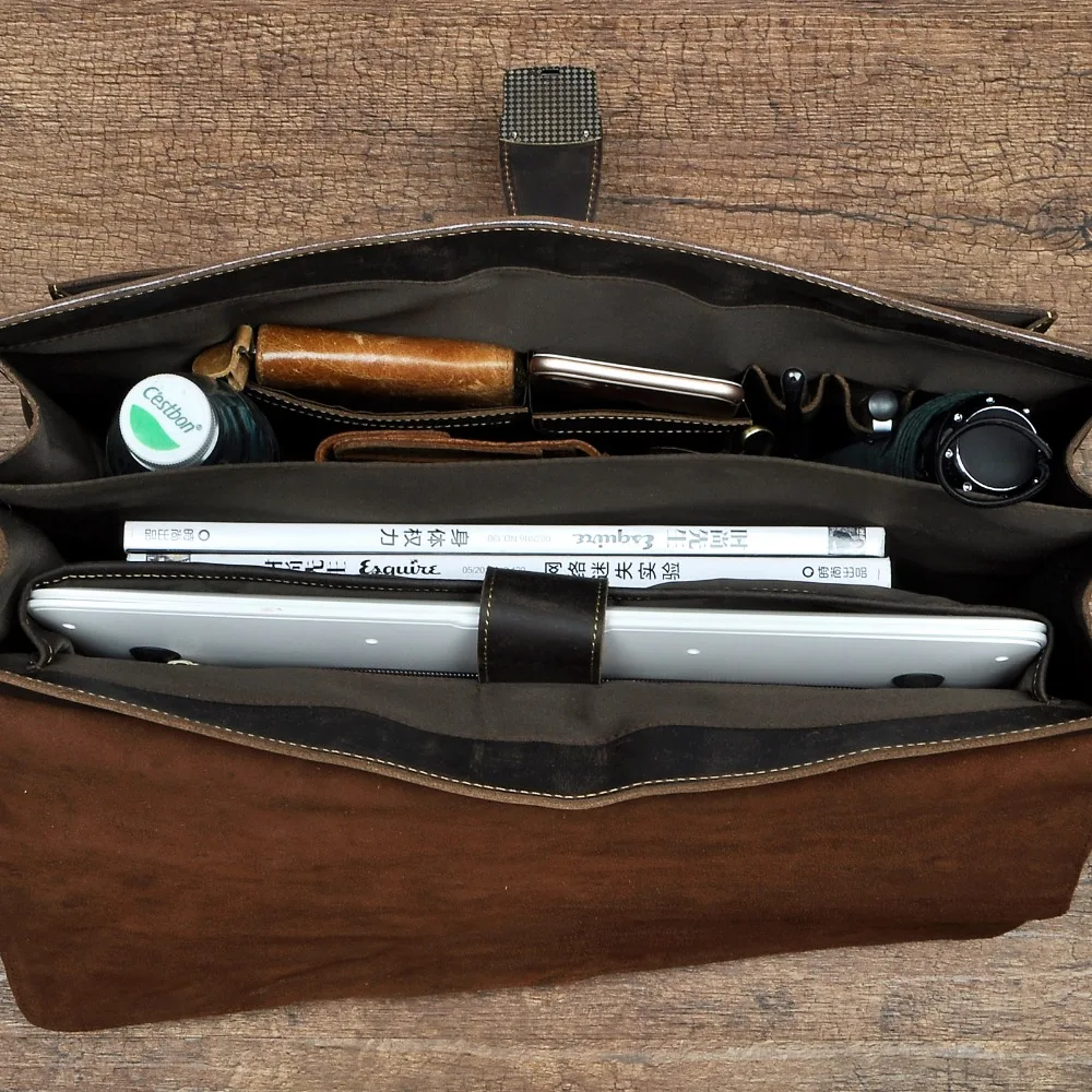 Портфель мужской деловой из кожи Крейзи Хорс 1031|designer messenger bag|messenger bagbag business |