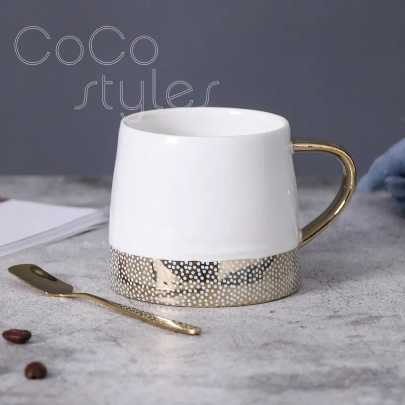 

Cocostyles InsFashion creative ceramic mugs with handle for modern home decor