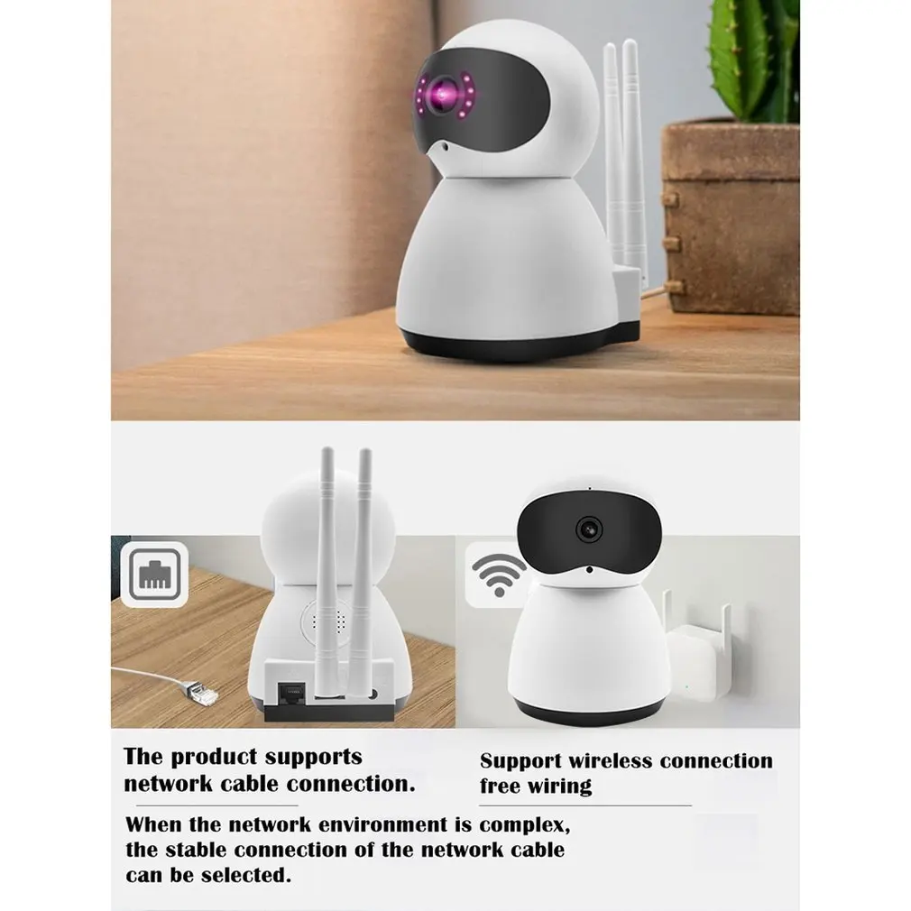S-Q8, умная беспроводная Wifi HD камера ночного видения для мобильного телефона, удаленная камера видеонаблюдения, домашняя камера безопасности, облачное видеонаблюдение