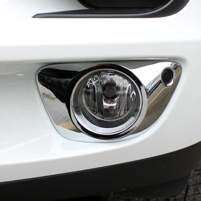 

Free Shipping High Quality ABS Chrome Front Fog lamps cover Trim Fog lamp shade Trim For Porsche macan