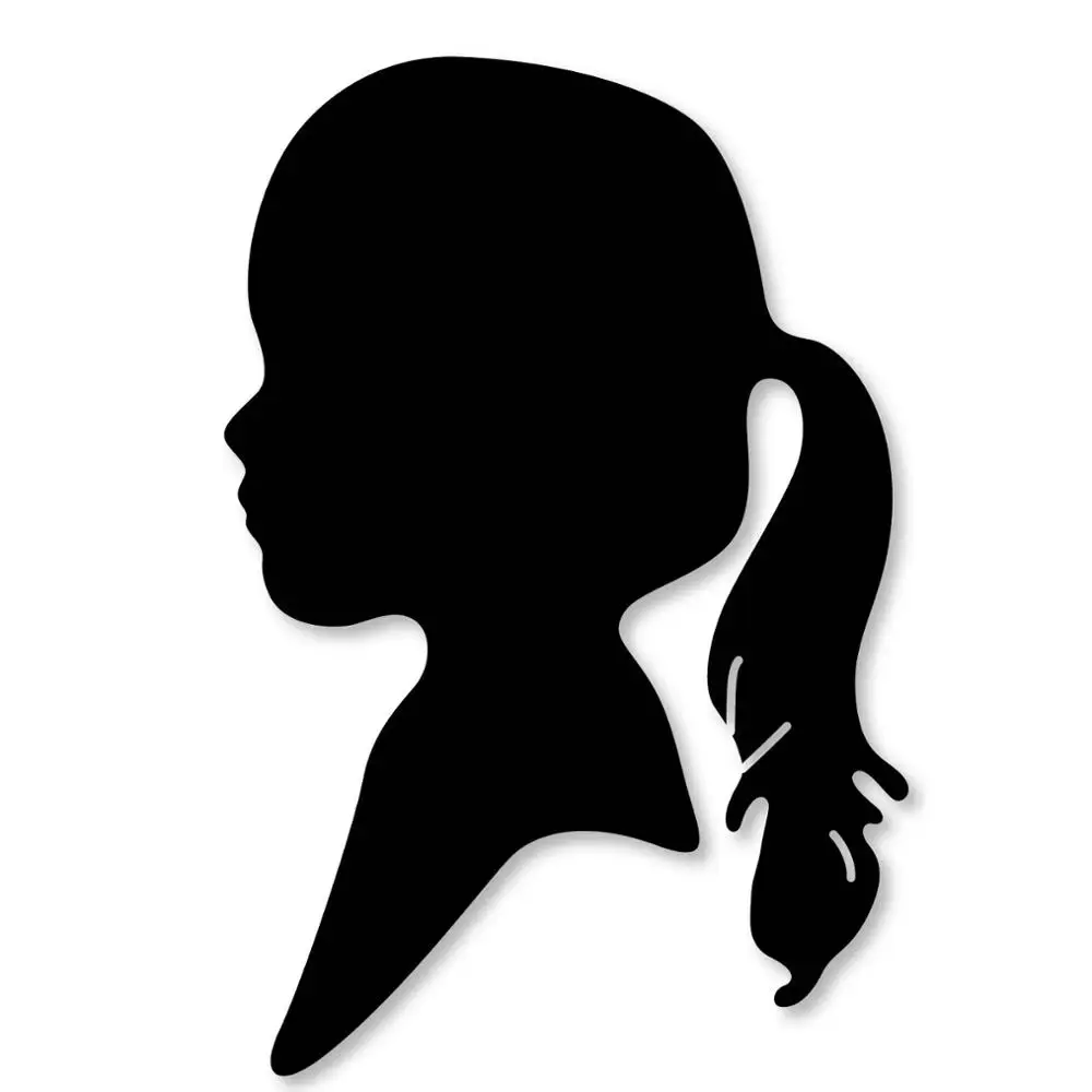 

ForeWan Girl Portrait Frame Metal Steel Cutting Dies Craft Embossing Dies for Making Scrapbook Album Card 2019 New Die Cut