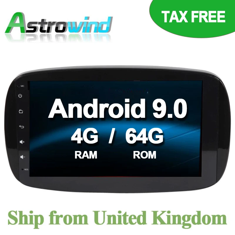 

9 inch 6 Core 4G RAM 64G ROM Android 9.0 Car DVD Player GPS Navigation System Radio Media for Mercedes-Benz Smart Fortwo 2016