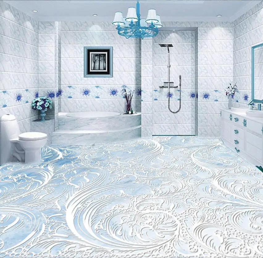 3d flooring 3D marble stone pattern parquet flooring pvc self-adhesive
wallpaper 3d floor painting wallpaper