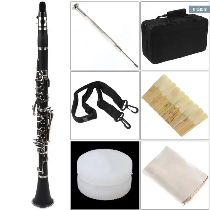 

clarinet 2018 New Wholesale SUZUKI 17 key B flat two pairs of main export Nickel Plated clarinete profissional accessories