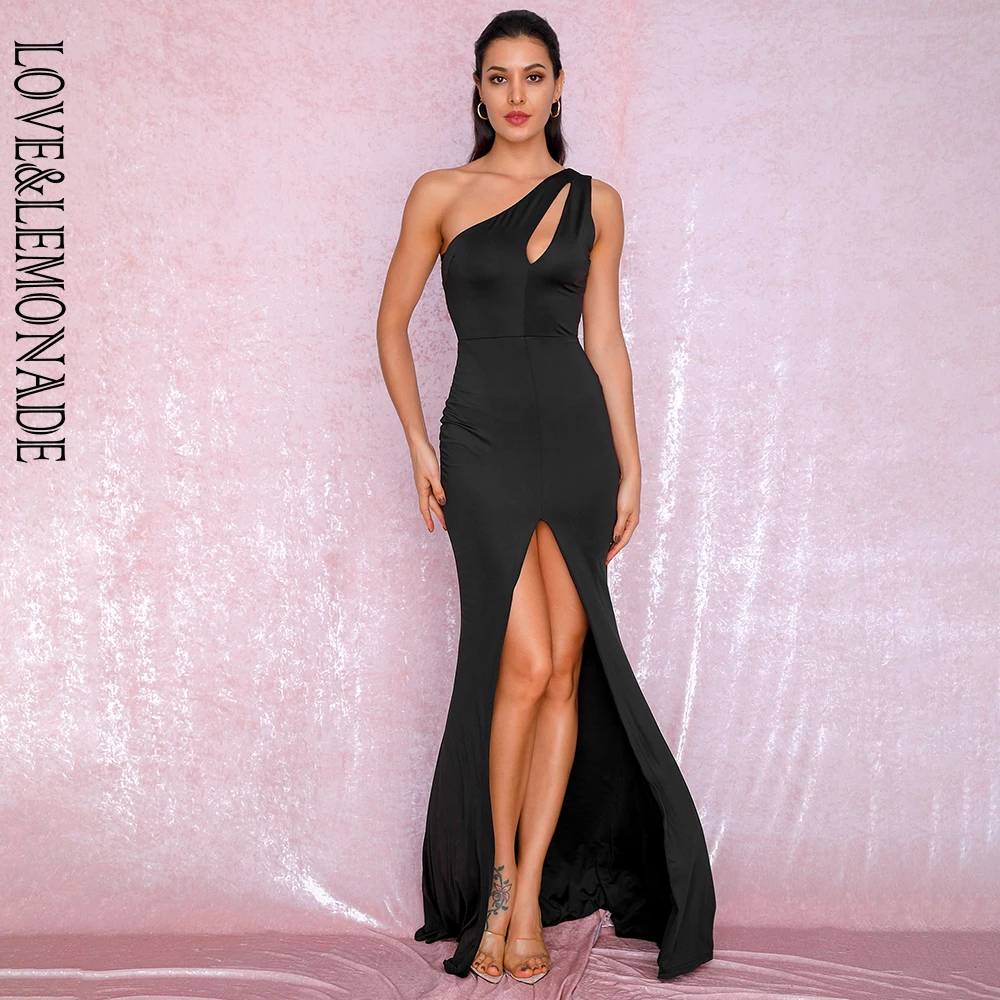 bodycon maxi dress with thigh split