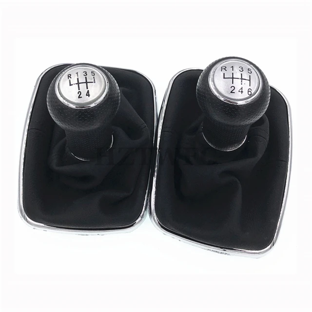 

High Quality 5 6 Speed Car Gear Shift Knob Lever Shifter Gaitor Boot For VW 1999-2004 Golf 4 IV MK4 GTI R32 For Bora Jetta MT