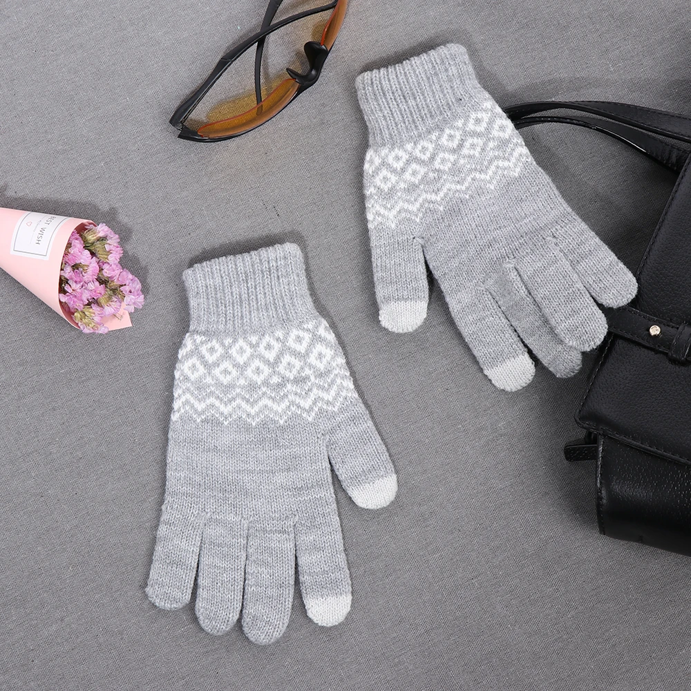 Вязаные перчатки для сенсорного экрана, зима-осень, мужские, высокое качество, мужские, утолщенные, теплые, шерстяные, кашемировые, одноцветные, перчатки, варежки, деловые перчатки