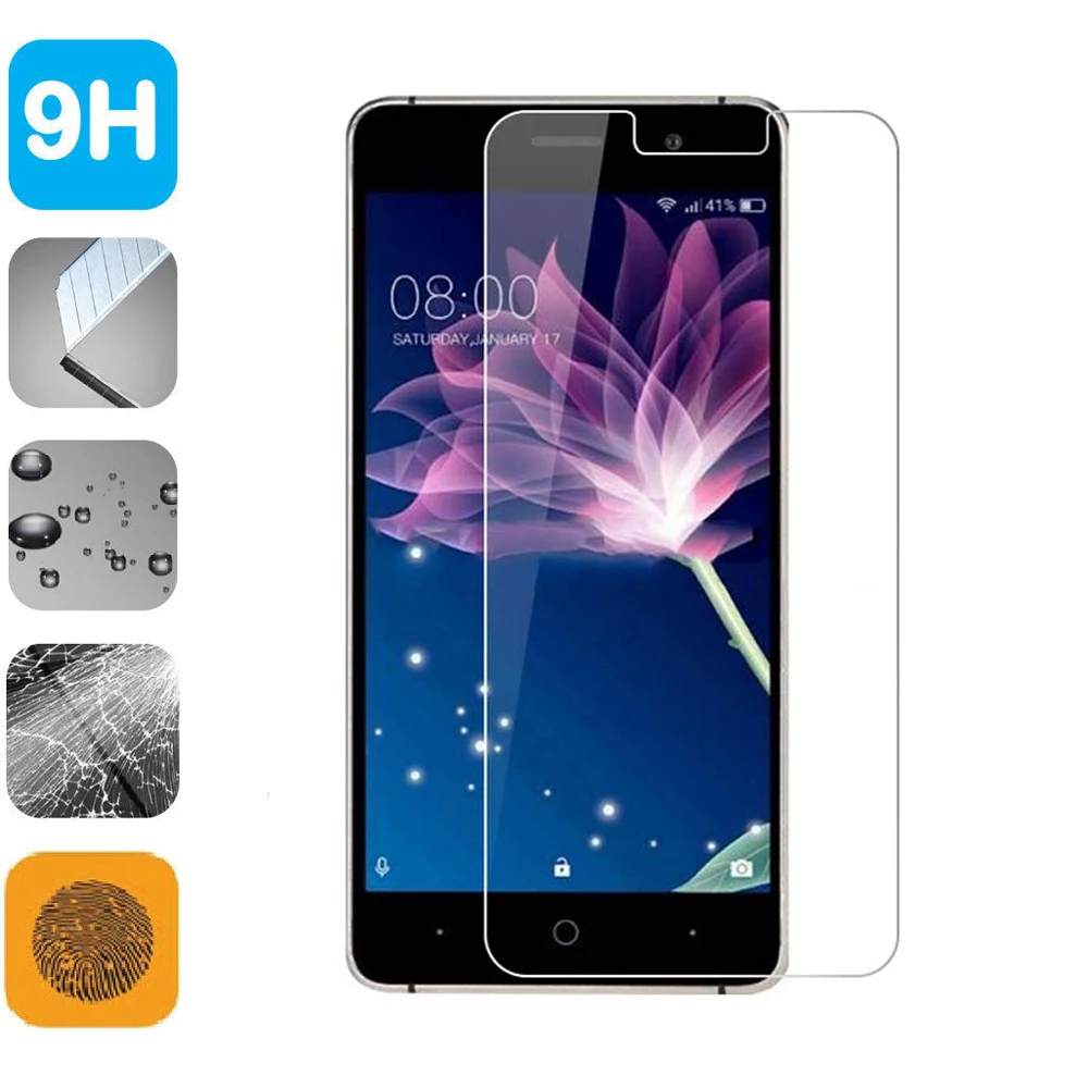 9H Tempered Glass LCD Screen Protector Shield Film for Doogee X10 Anti