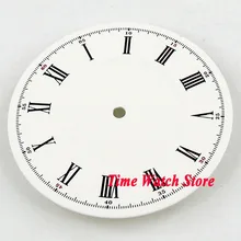 34,6 мм без логотипа белый циферблат римские цифры Циферблат подходит MIYOTA 8215 821A автоматический механизм D117