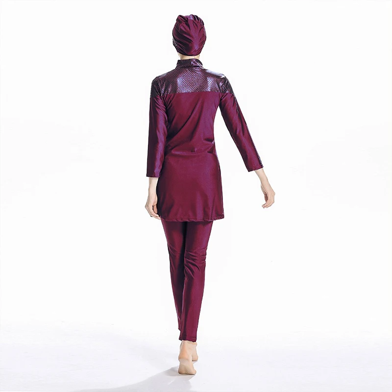 Burkini 2019 Muslim Swimwear Coverage Modest Swimsuits Women Hijab Bathing Suit Beach Swimsuit for Arabian Islamic Plus Size
