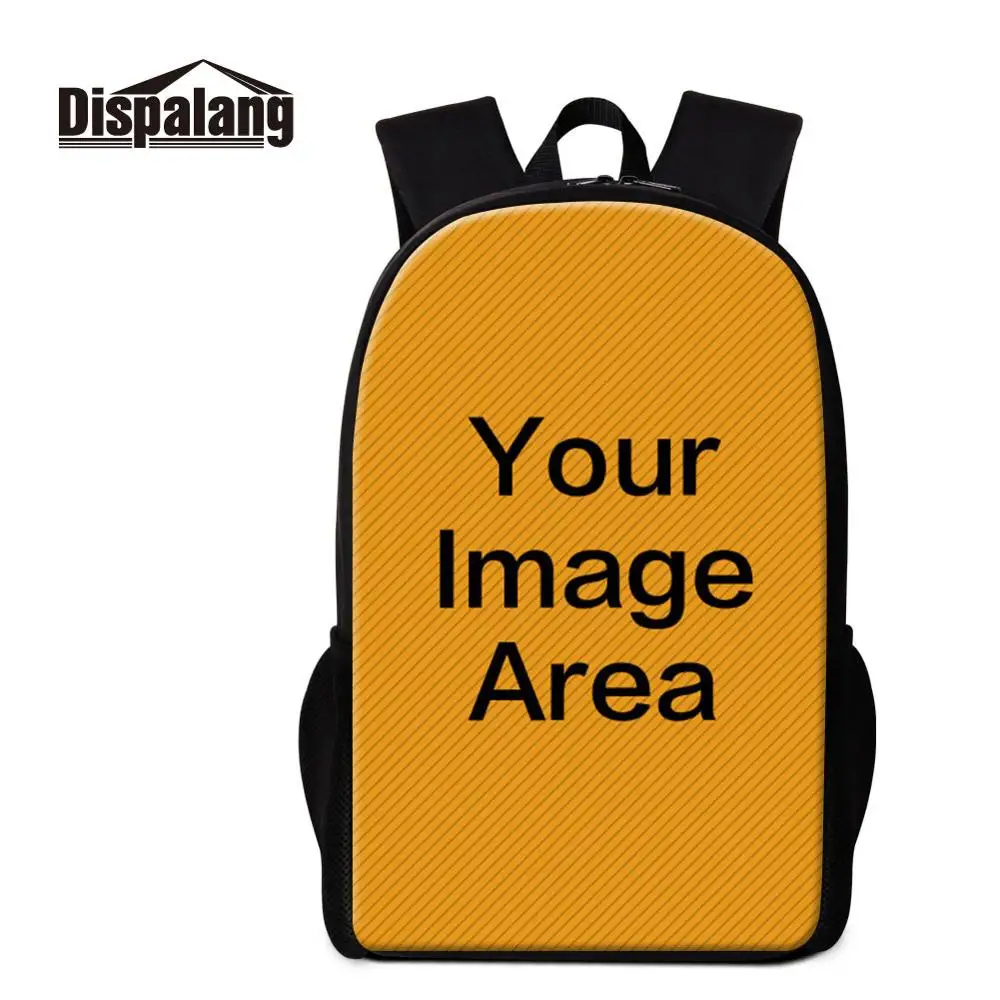 Индивидуальный дизайн, женский рюкзак с принтом, рюкзаки для ноутбука, настраиваемый логотип, имя, изображение, мужской большой рюкзак для путешествий, спортивный рюкзак - Цвет: 16 Inch Backpack