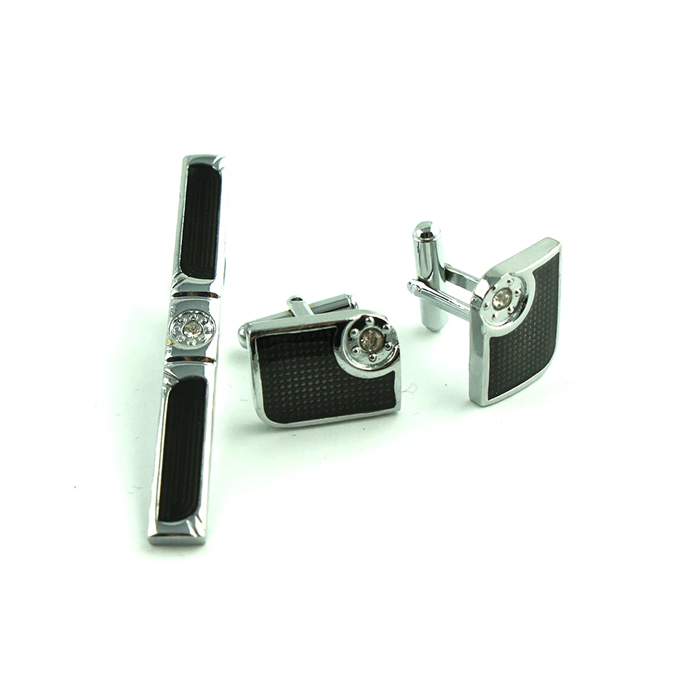 mens tie clip and cufflinks