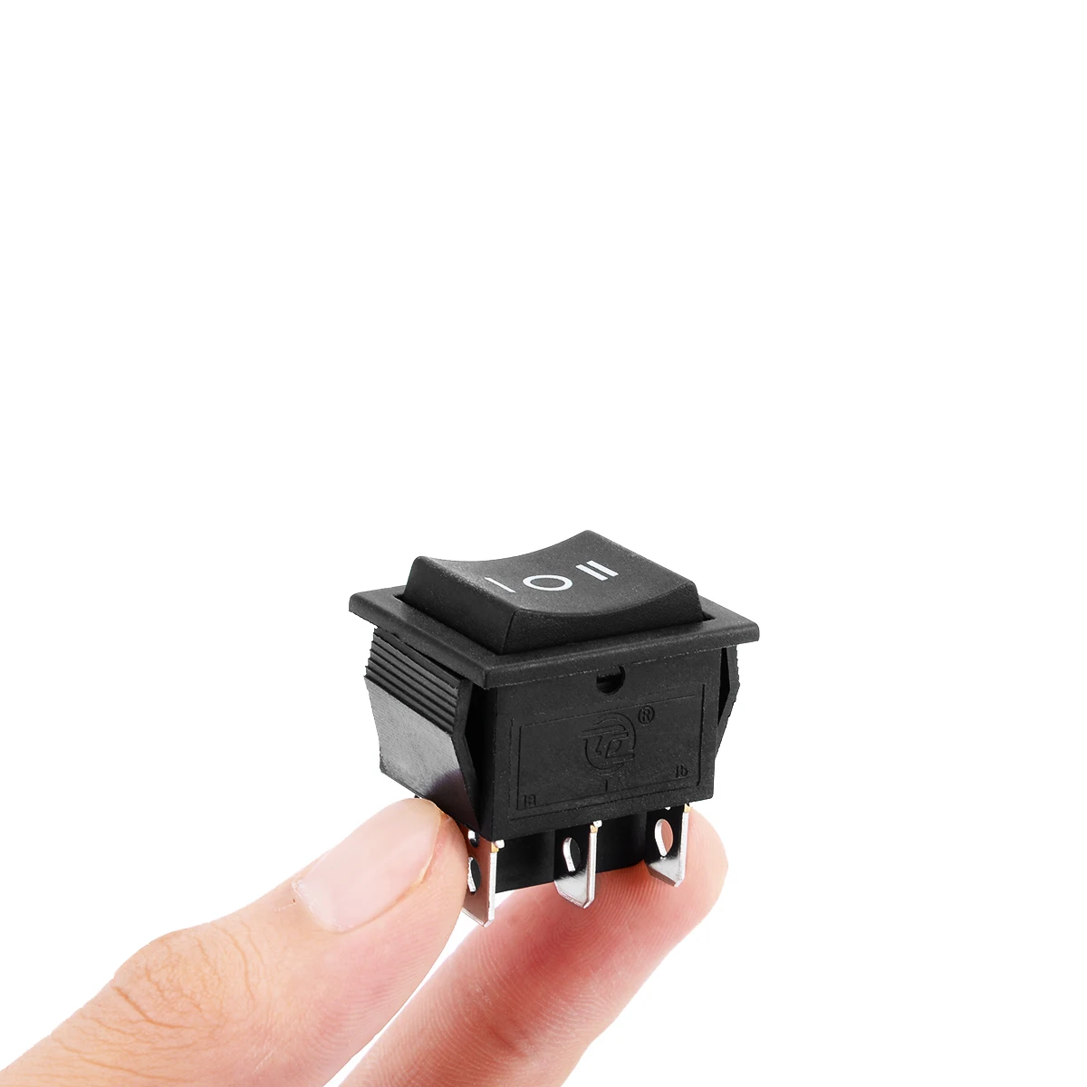 6 Pin 3 Position Hoist Boat Momentary Rocker Switch ON-OFF-ON DPDT 16A 250V 1PC 32*31*25mm New