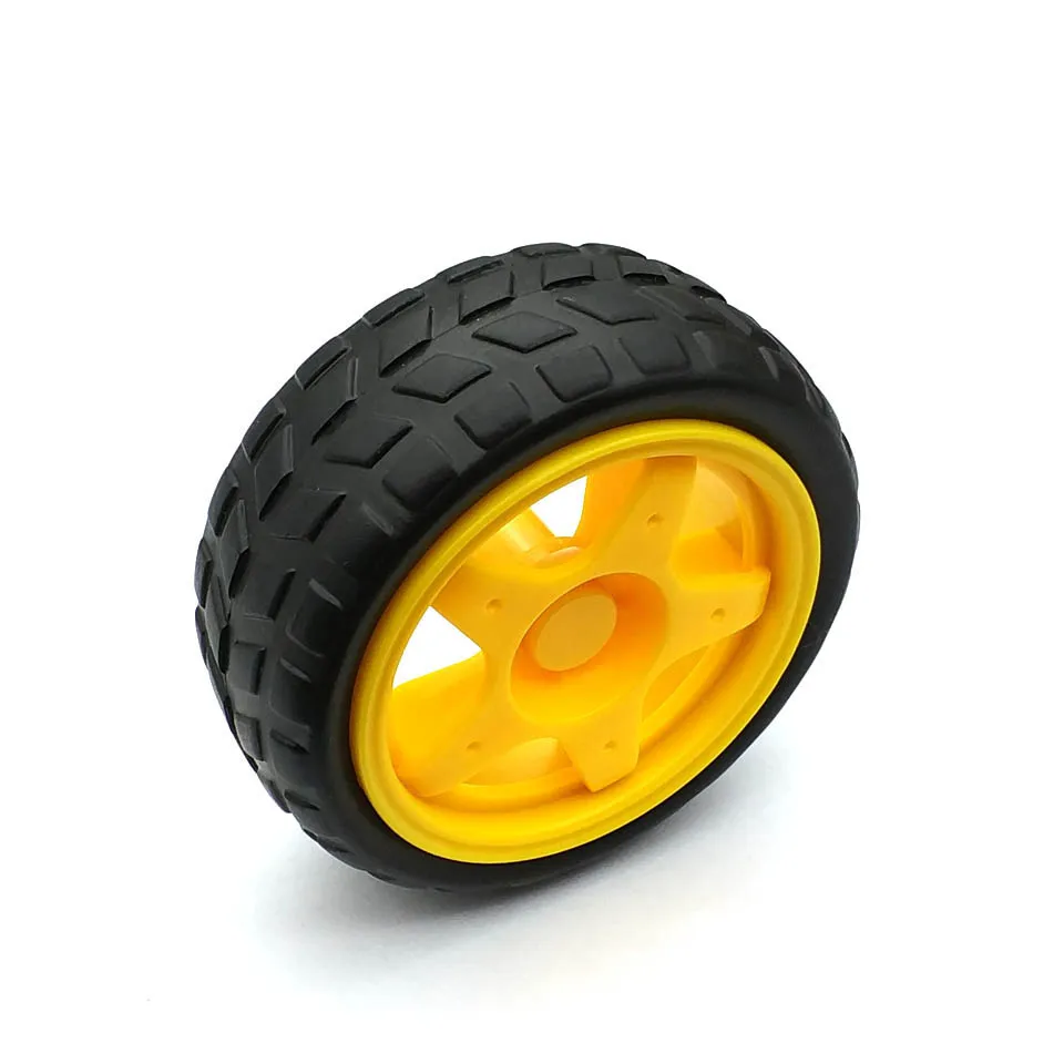 

1 Pair 2 Pcs supporting wheels smart car chassis / Tire / robot car wheels diameter 65MM thickness 28MM DIY
