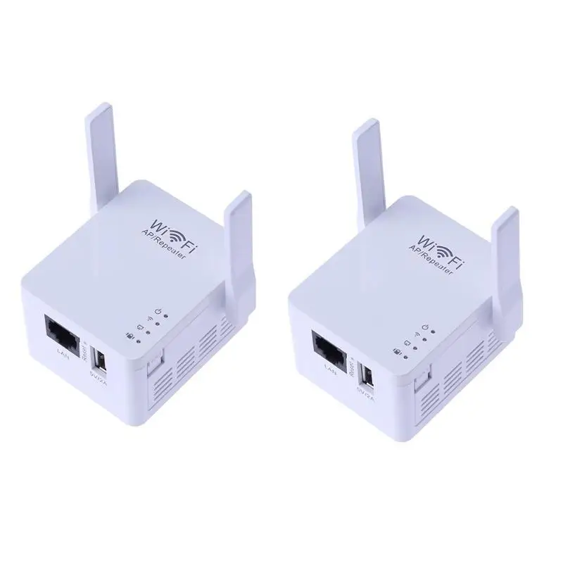 

300Mbps WiFi AP/Repeater Router WI-FI Signal Amplifier USB Charging Port Network Range Extender Booster with External Antenna