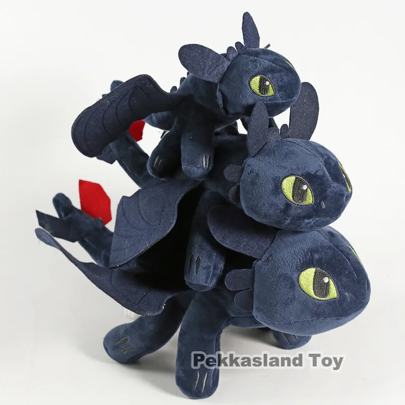 

How to Train Your Dragon 3 The Hidden World Toothless Night Fury / Light Fury Plush Toy Soft Stuffed Doll