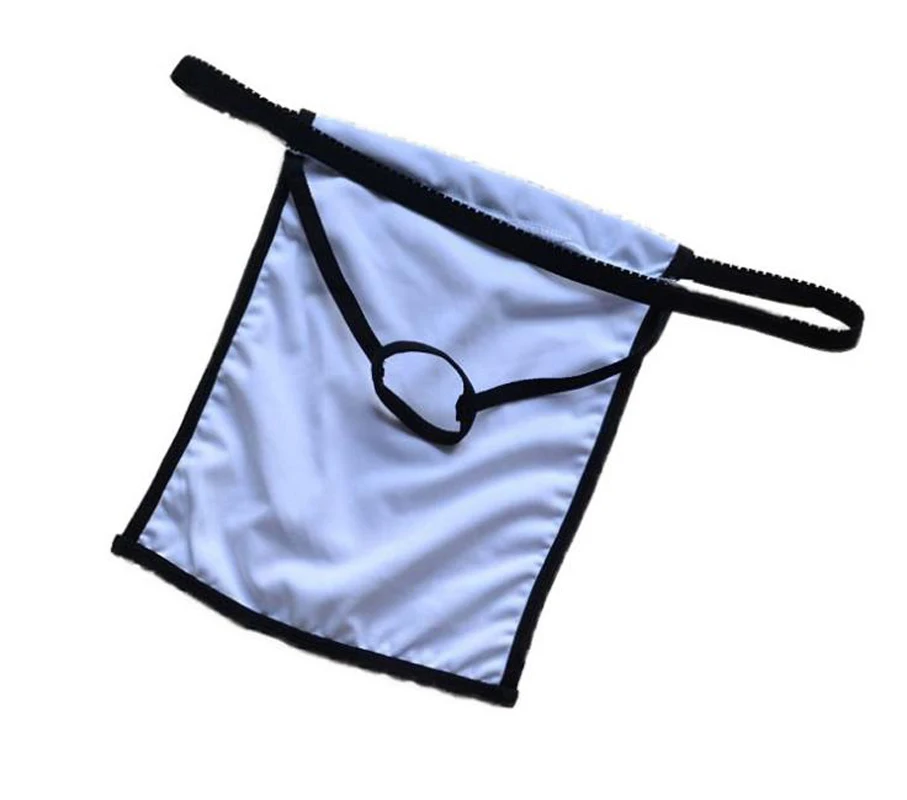 

Men Sexy Bag White Male panties rings mens curtailments thong and g-string panties
