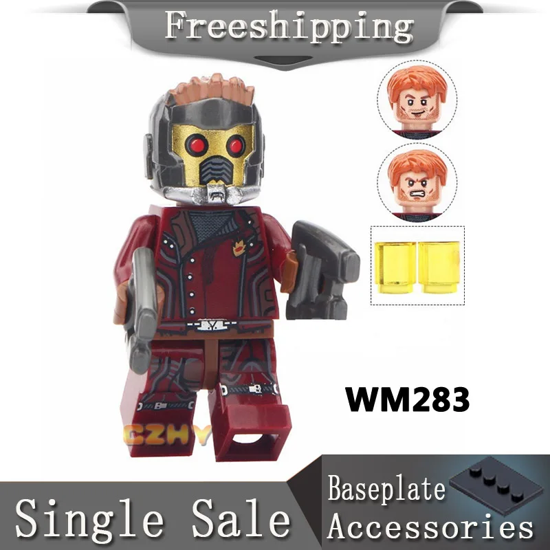 

Star-Lord Pop Infinity War Super Heroes Building Blocks Ronan Rocket Racoon Ant-Man Model Children Toys Figures WM283